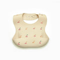 Cherry Print Silicone Bib