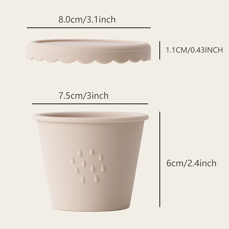 Silicone Baby Food Storage Cups (3-Pack)