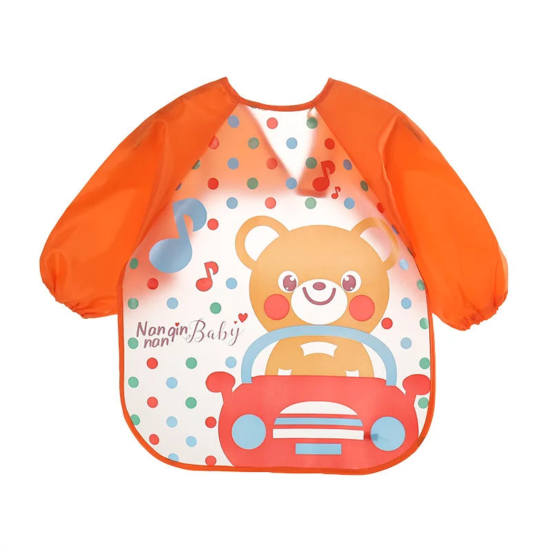 Full-Sleeve EVA Waterproof Feeding Bib