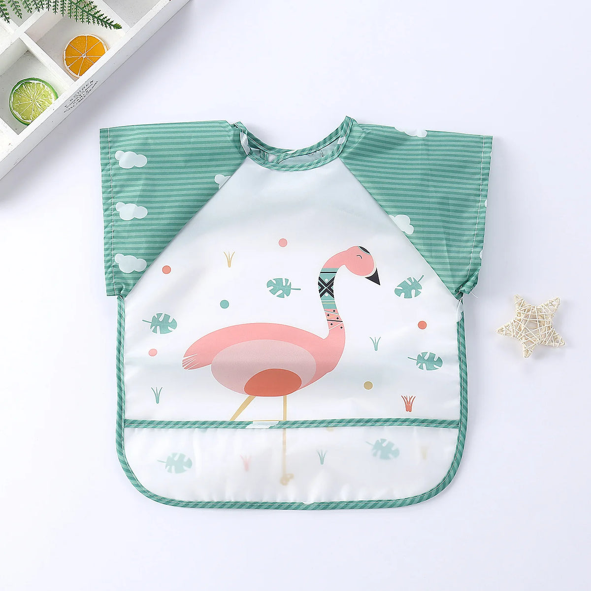Full-Sleeve EVA Waterproof Feeding Bib