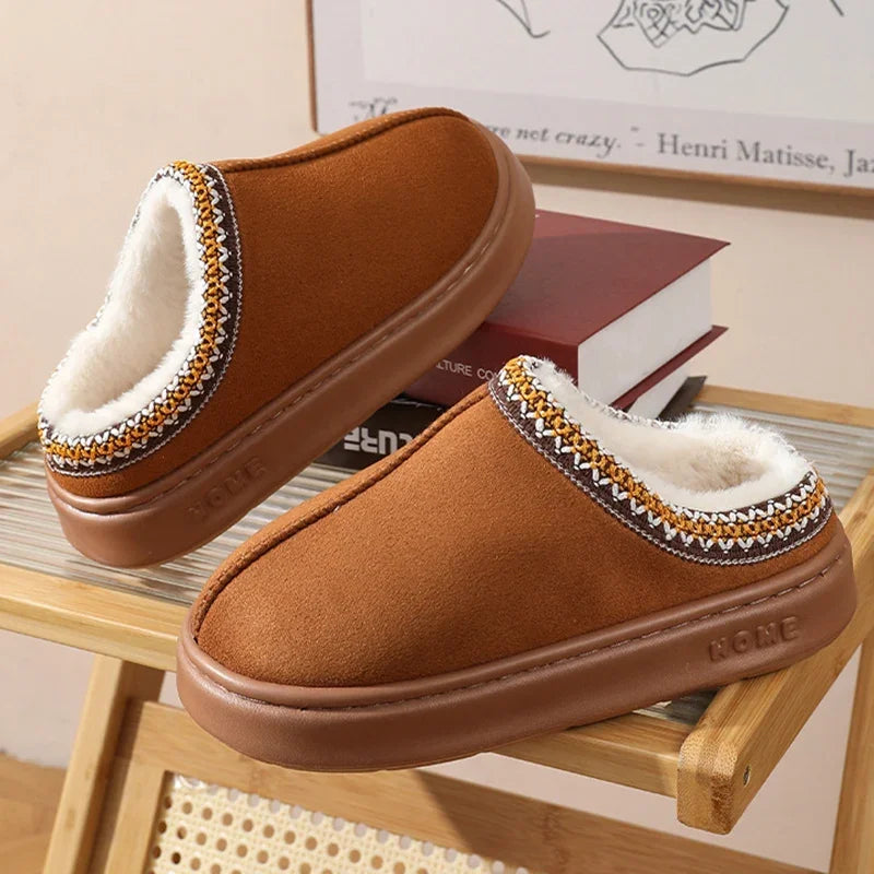 Platform Plush Slipper Clogs