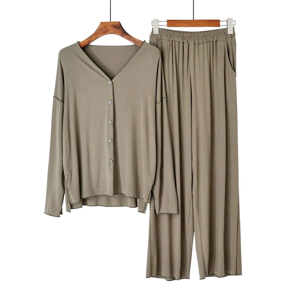 Soft Cotton Cardigan Pajama Set