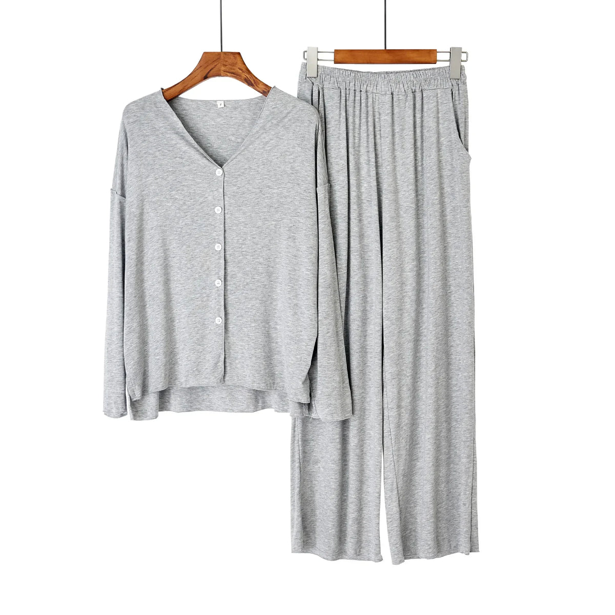 Soft Cotton Cardigan Pajama Set