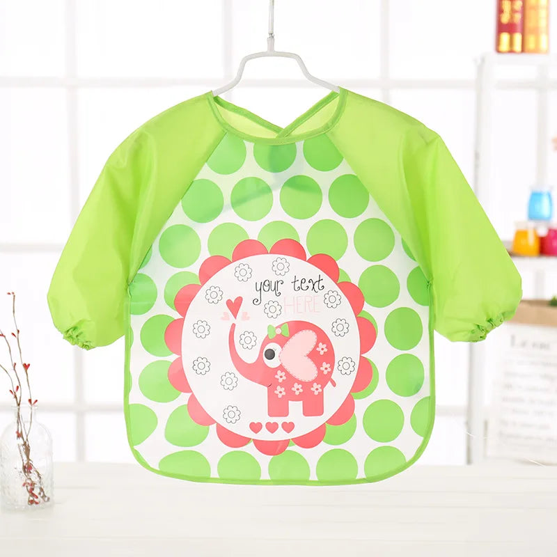 Full-Sleeve EVA Waterproof Feeding Bib