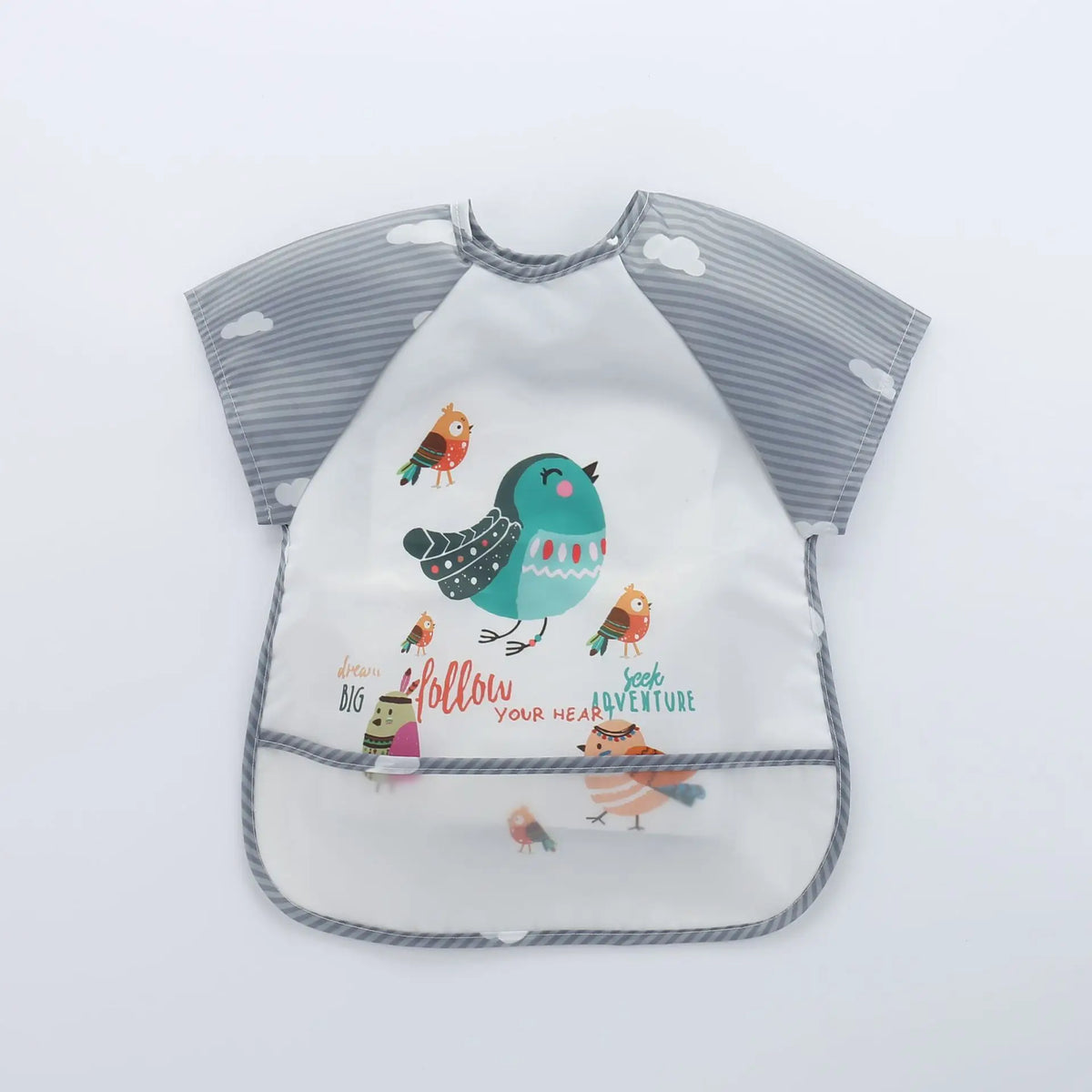 Full-Sleeve EVA Waterproof Feeding Bib