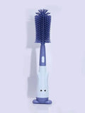 Standing Silicone Bottle Brush Set (3-Piece) in blue – nipple brush