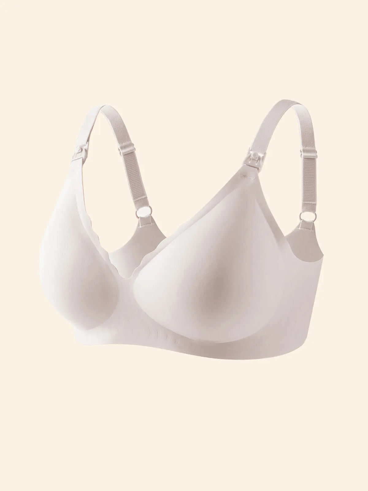 Ultra-Thin Seamless Nursing Bra with Removable Pads