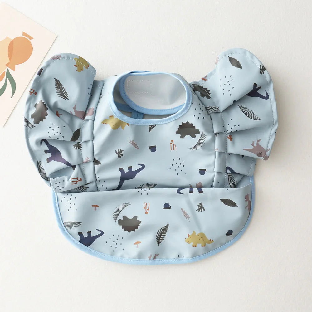 Short-Sleeve Waterproof Bib with Pocket