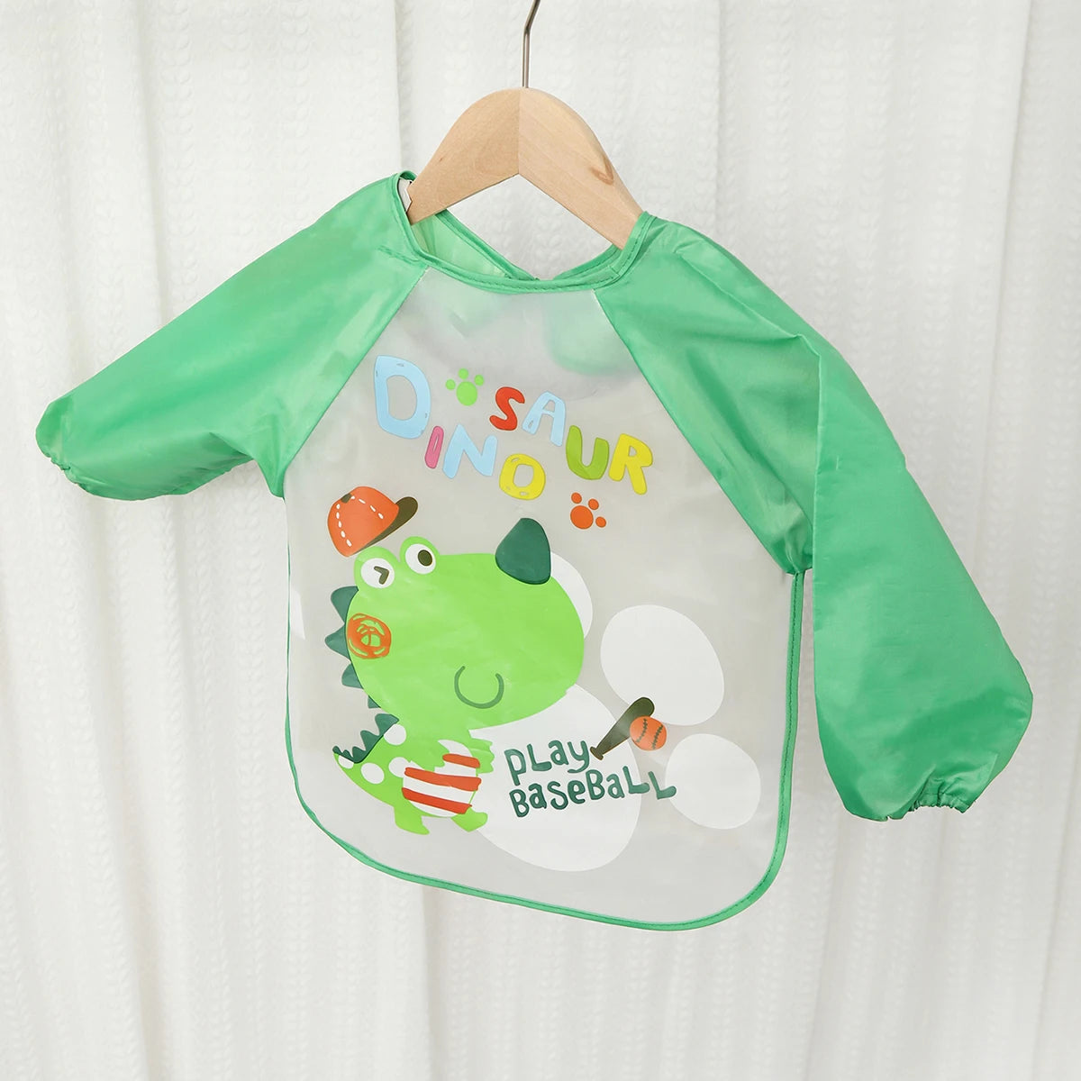 Full-Sleeve EVA Waterproof Feeding Bib