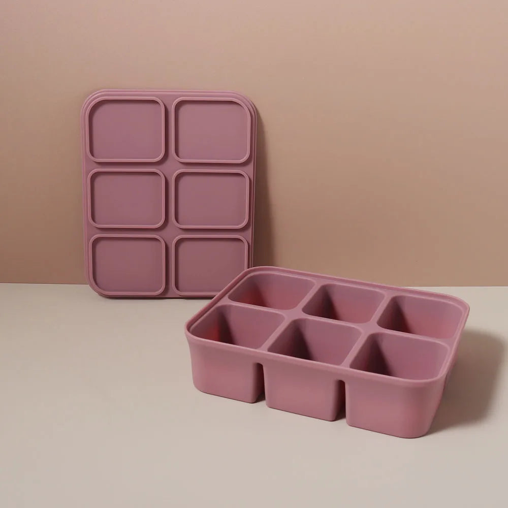 Silicone Freezer Tray with Lid for Breast Milk & Purees