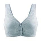 Cotton Front-Buckle Nursing Vest Bra