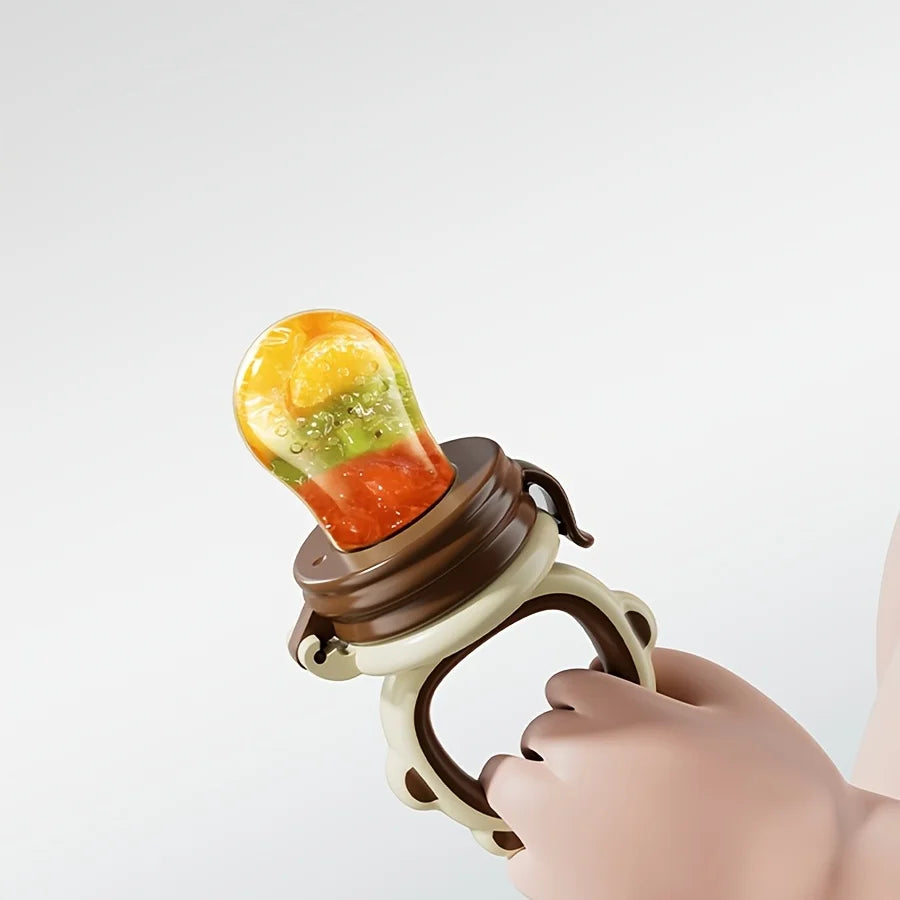 Lion Fresh-Food Feeder with Silicone Mesh – teething feeder