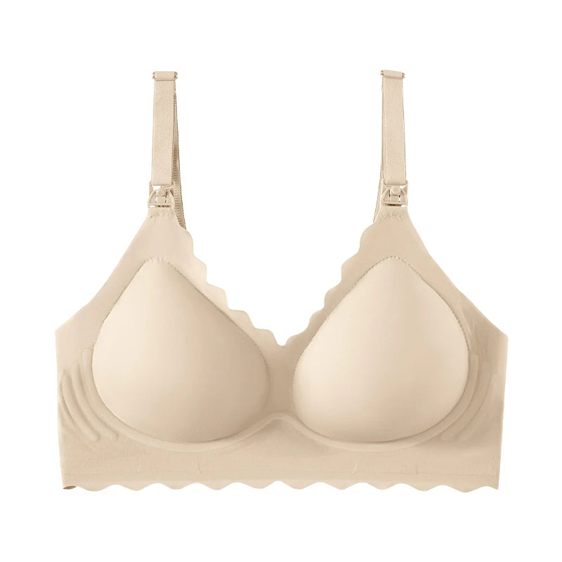 Seamless Jelly One-Hand Nursing Bra