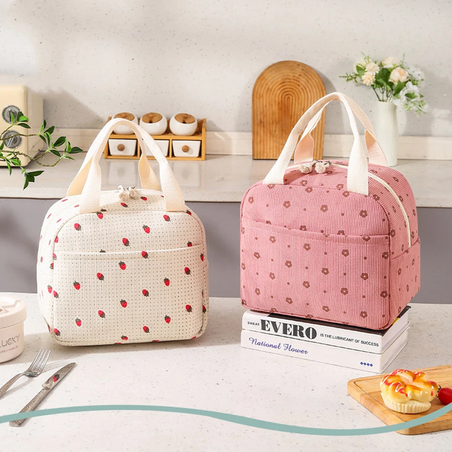 Floral Insulated Lunch Bag