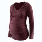 V-Neck Maternity Nursing Hoodie – breastfeeding hoodie