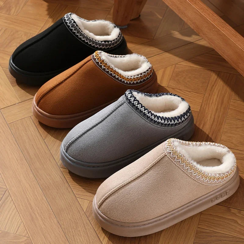 Platform Plush Slipper Clogs