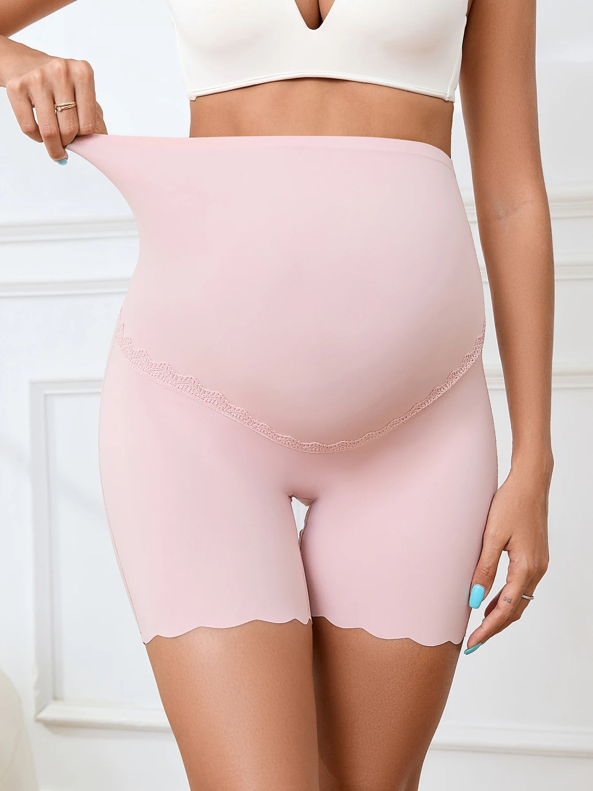 Seamless Over-Bump Maternity Boyshort Brief