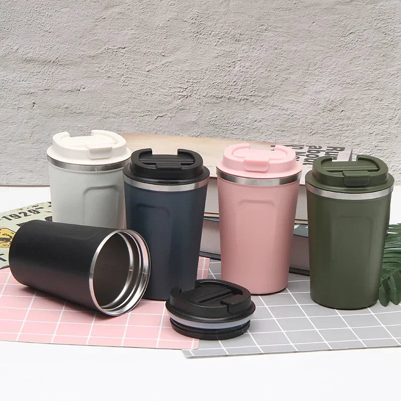Leak-Proof Insulated Coffee Travel Mug