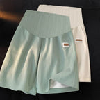 Ice Silk Wide-Leg Maternity Shorts – pregnancy shorts