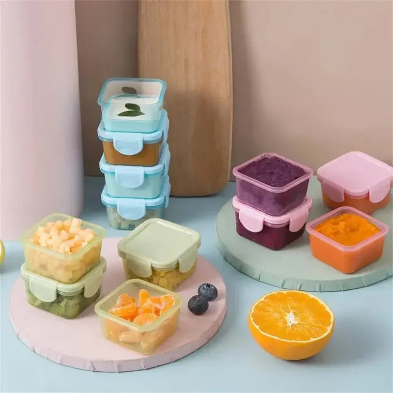 Mini Leakproof Food Storage Containers, 4-Pack