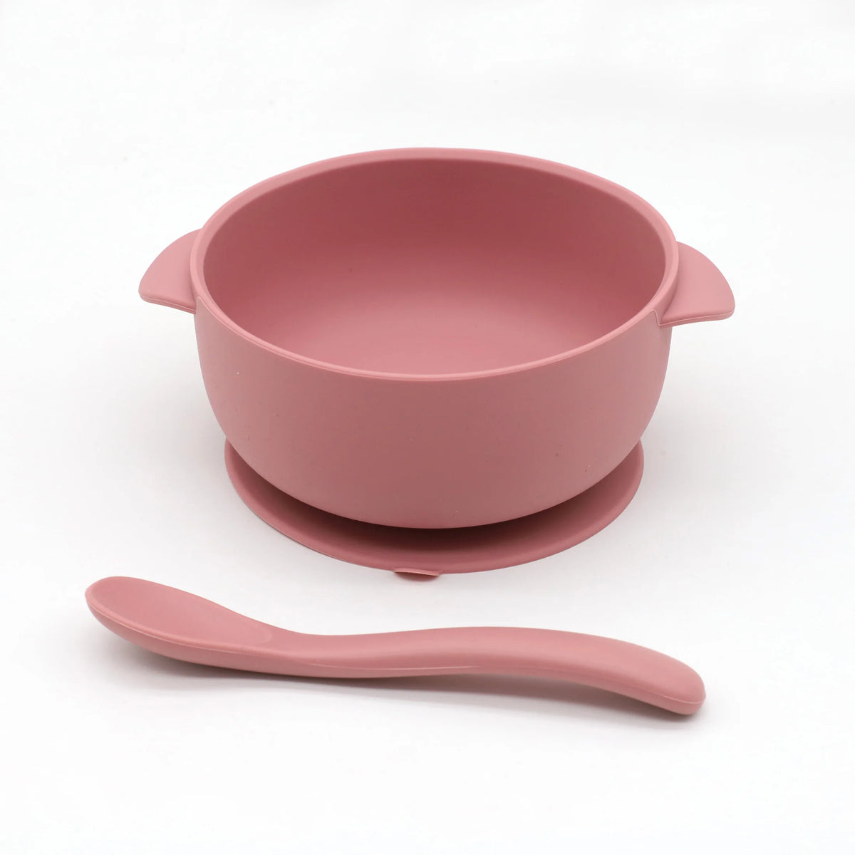 Suction Silicone Bowl Set with Lid & Spoon