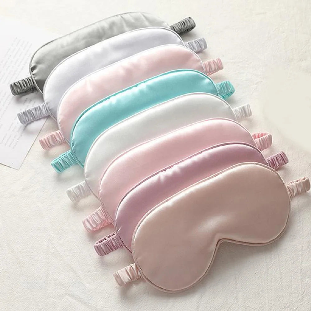 Satin sleep masks in a range of colours