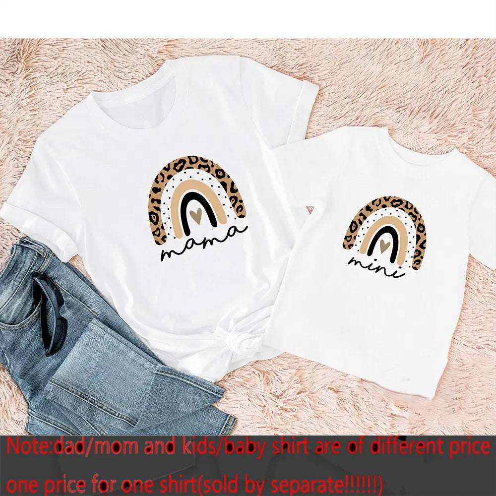 Mama & Mini Leopard Heart Tees