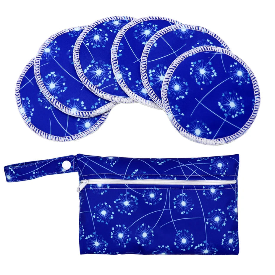 Printed Leakproof Nursing Pads with Wet Bag