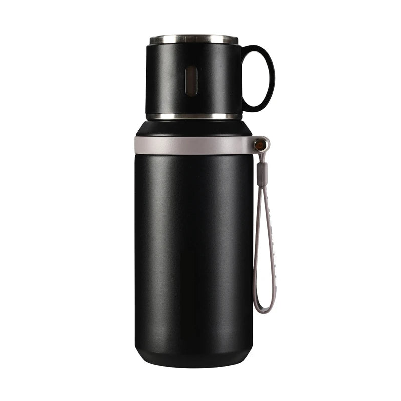 600ml Insulated Stainless Steel Travel Mug with Handle