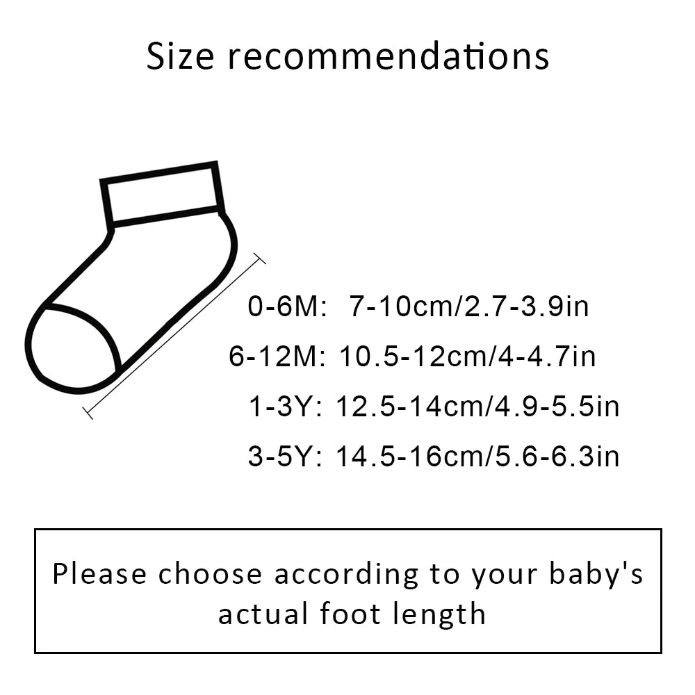 Bear Ankle Baby Socks 5-Pack