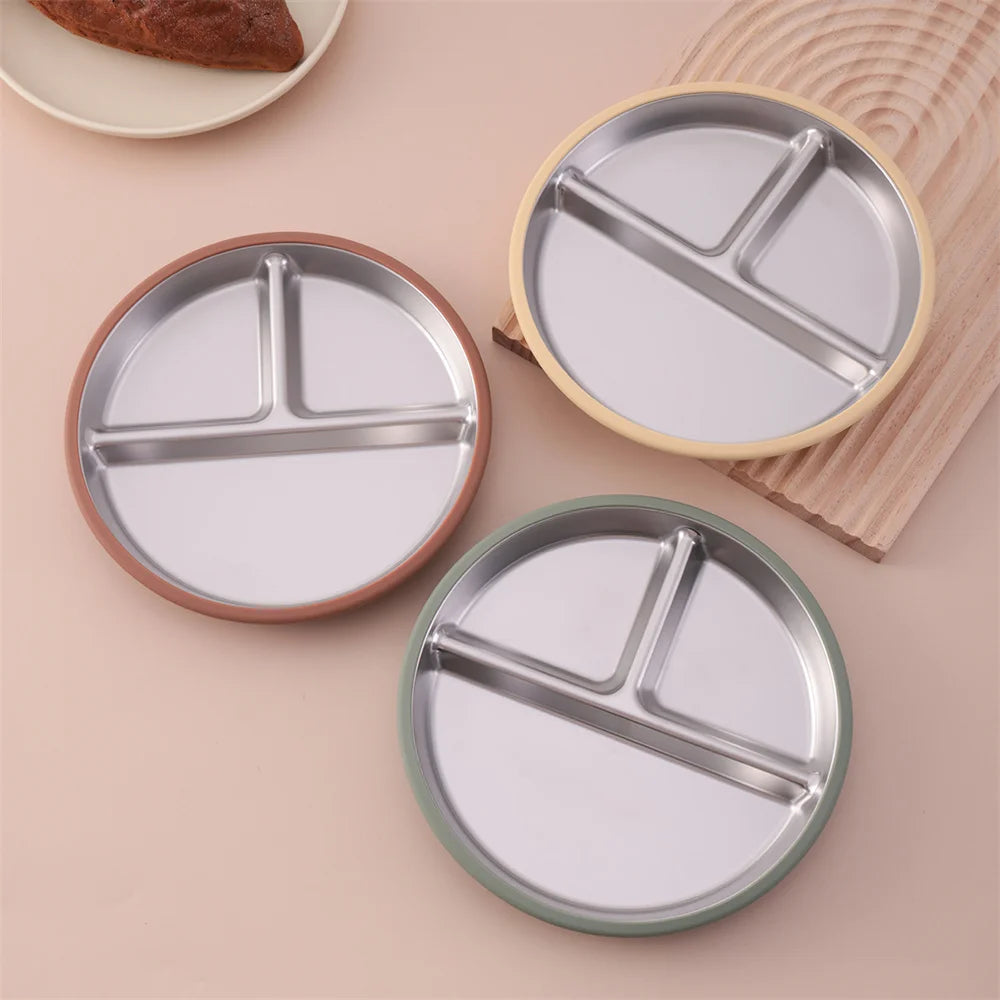 Stainless Steel Suction Plate with Silicone Base