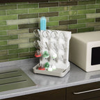 Multi-Layer Bottle Drying Rack with Drip Tray