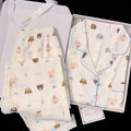 Cartoon Bear Maternity Nursing Pajama Set