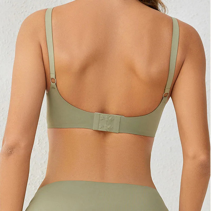 Seamless Wireless Maternity Push-Up Bra