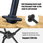 Lightweight High-Back Folding Chair with Headrest