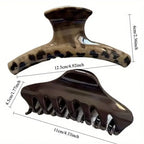 Large Tortoiseshell Claw Clips, 2-Pack