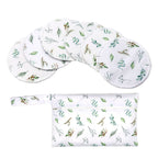Printed Leakproof Nursing Pads with Wet Bag