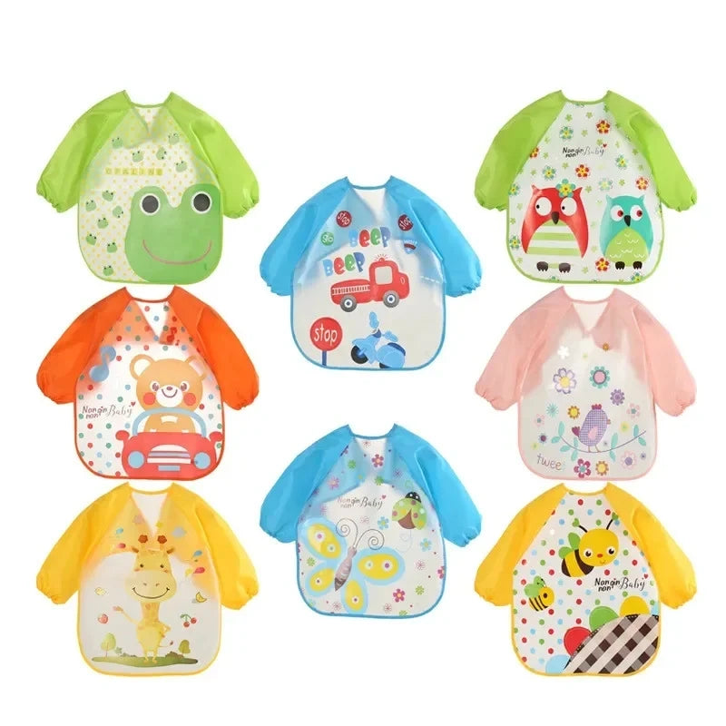 Full-Sleeve EVA Waterproof Feeding Bib