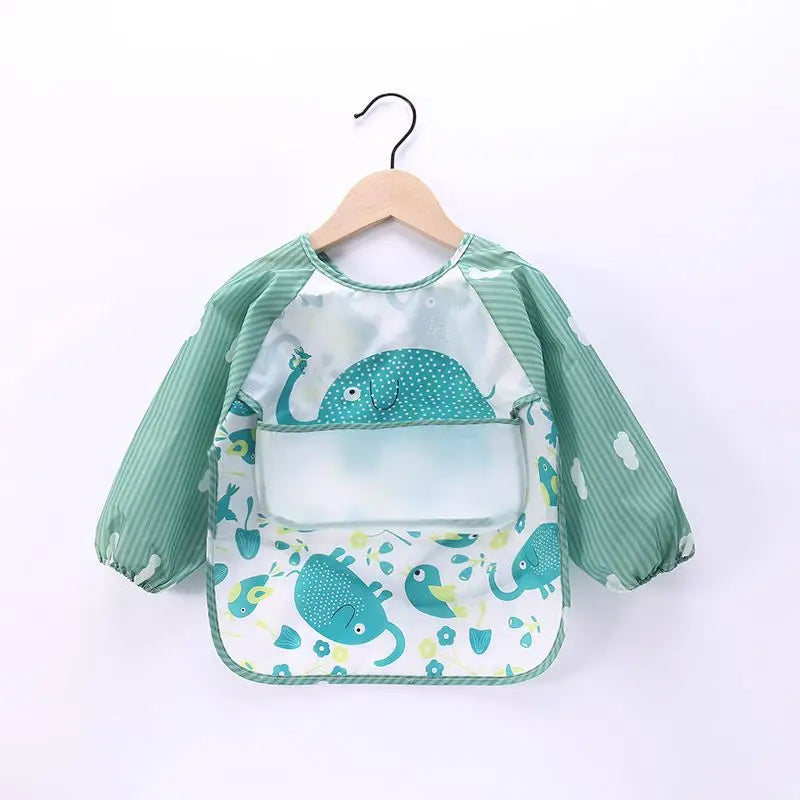 Full-Sleeve EVA Waterproof Feeding Bib