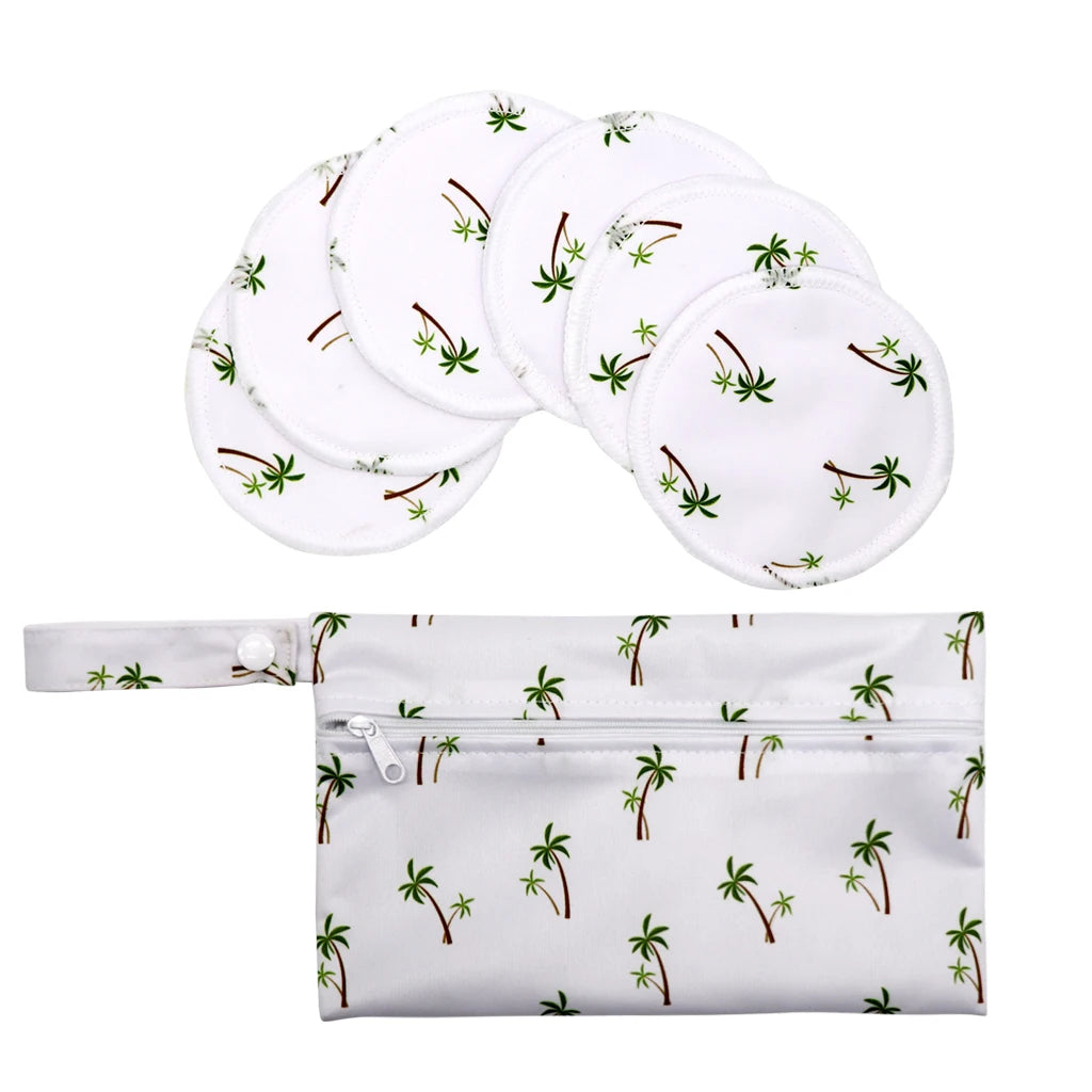 Printed Leakproof Nursing Pads with Wet Bag