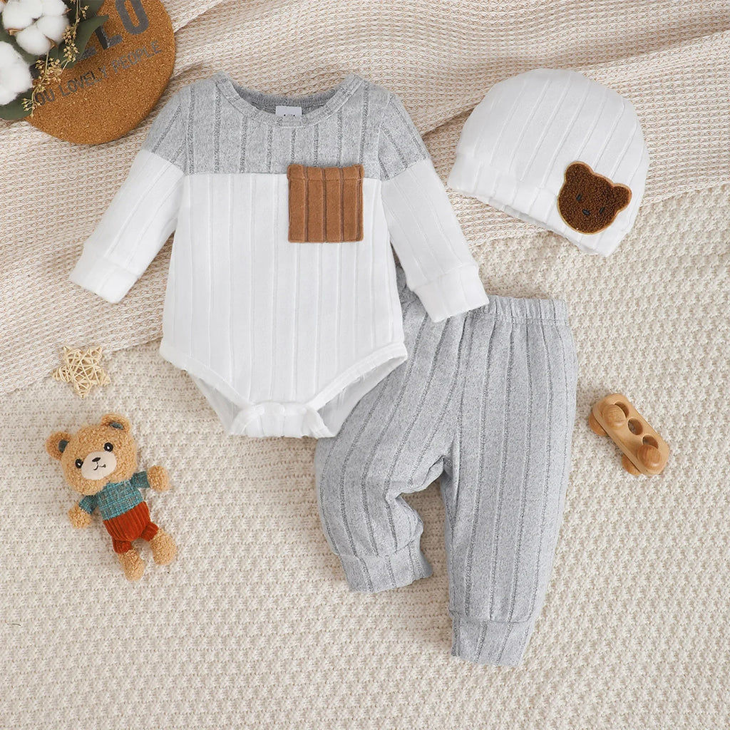 Coming-Home Bodysuit, Pants & Hat Set, view 1