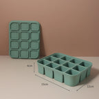Silicone Freezer Tray with Lid for Breast Milk & Purees