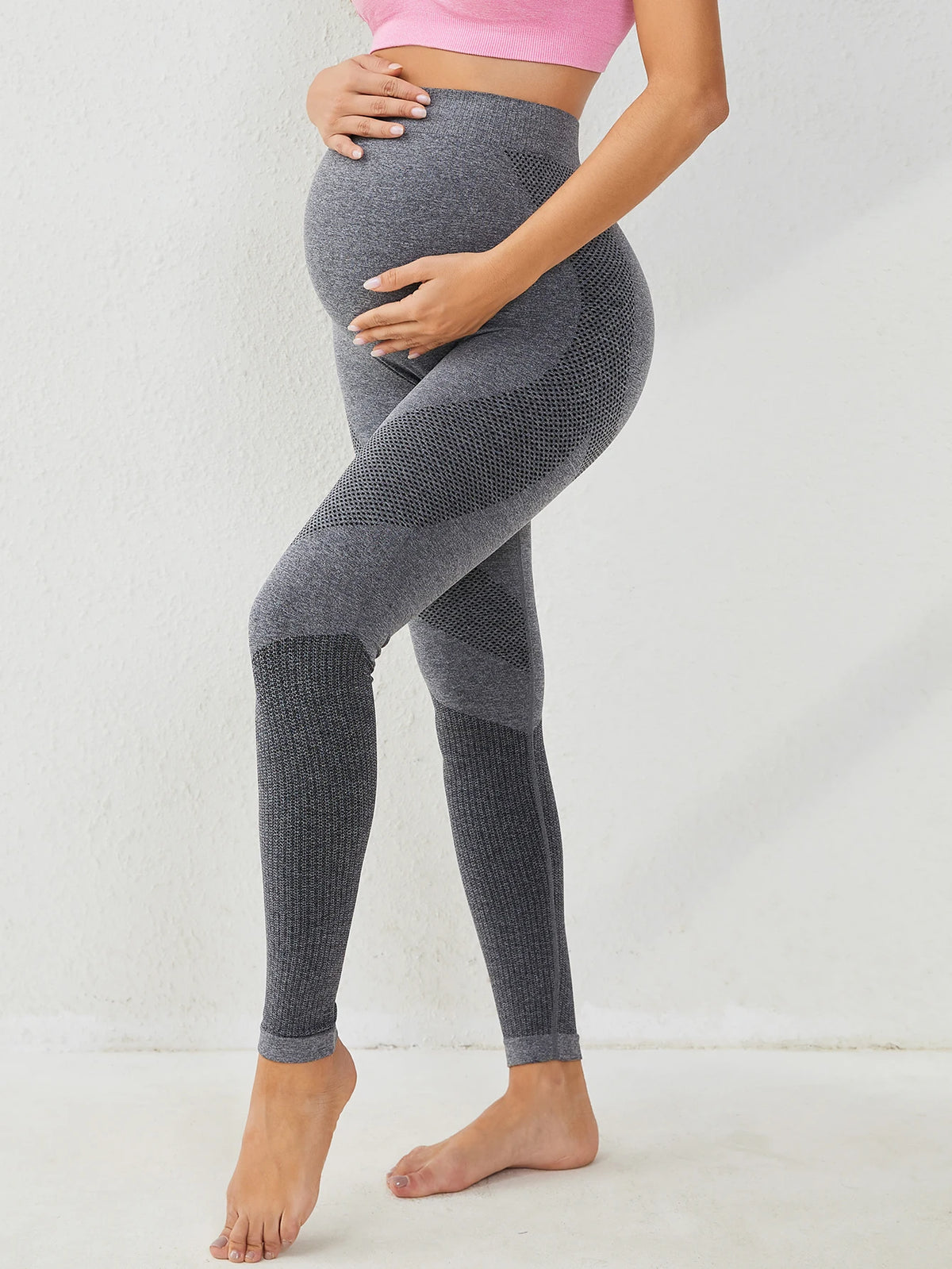 Seamless High-Waist Maternity Leggings