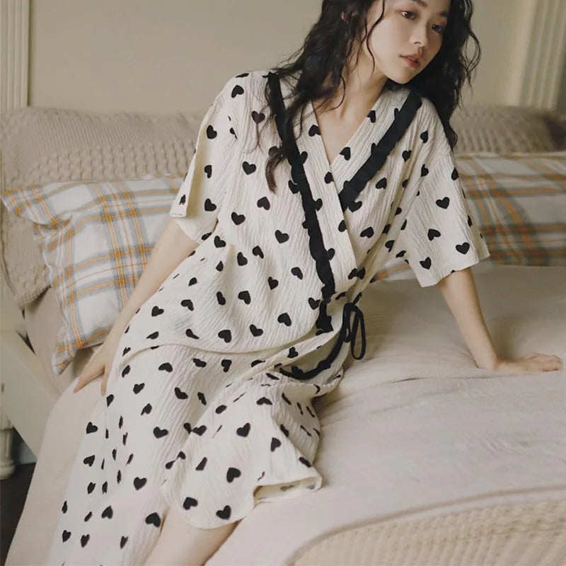 Kimono Wrap Nursing Nightgown