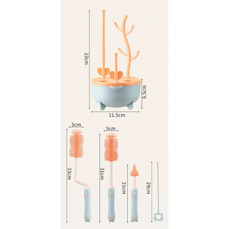 6-in-1 Travel Bottle Cleaning Set