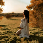 White Lace Maternity Photoshoot Maxi Dress