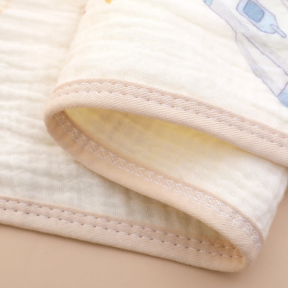 6-Layer Cotton Contour Burp Cloth