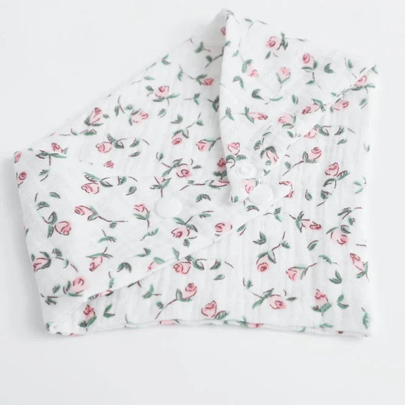 5pc Muslin Triangle Bandana Bibs