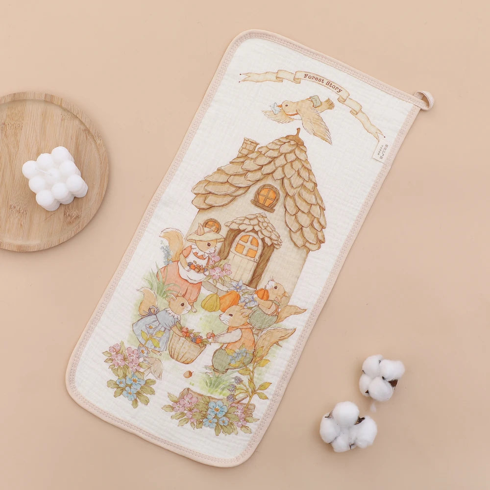 6-Layer Cotton Contour Burp Cloth