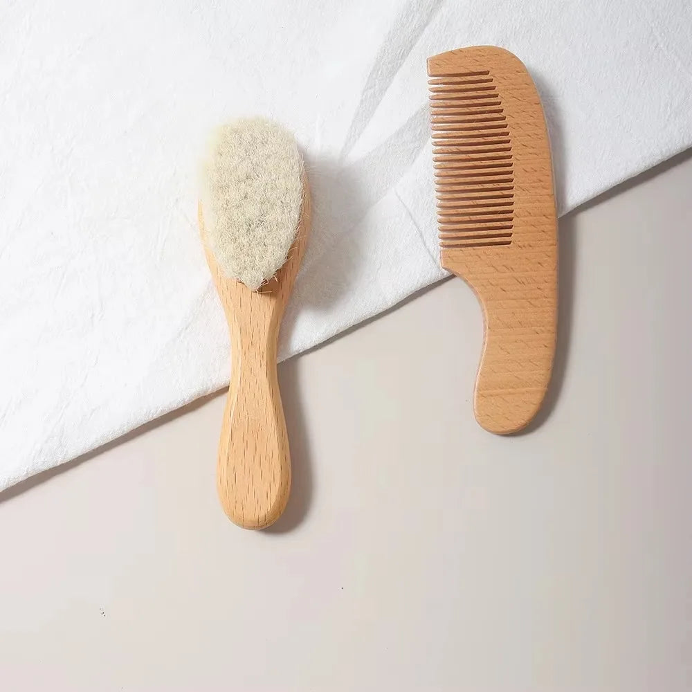 Beech Wood Baby Brush & Comb Set